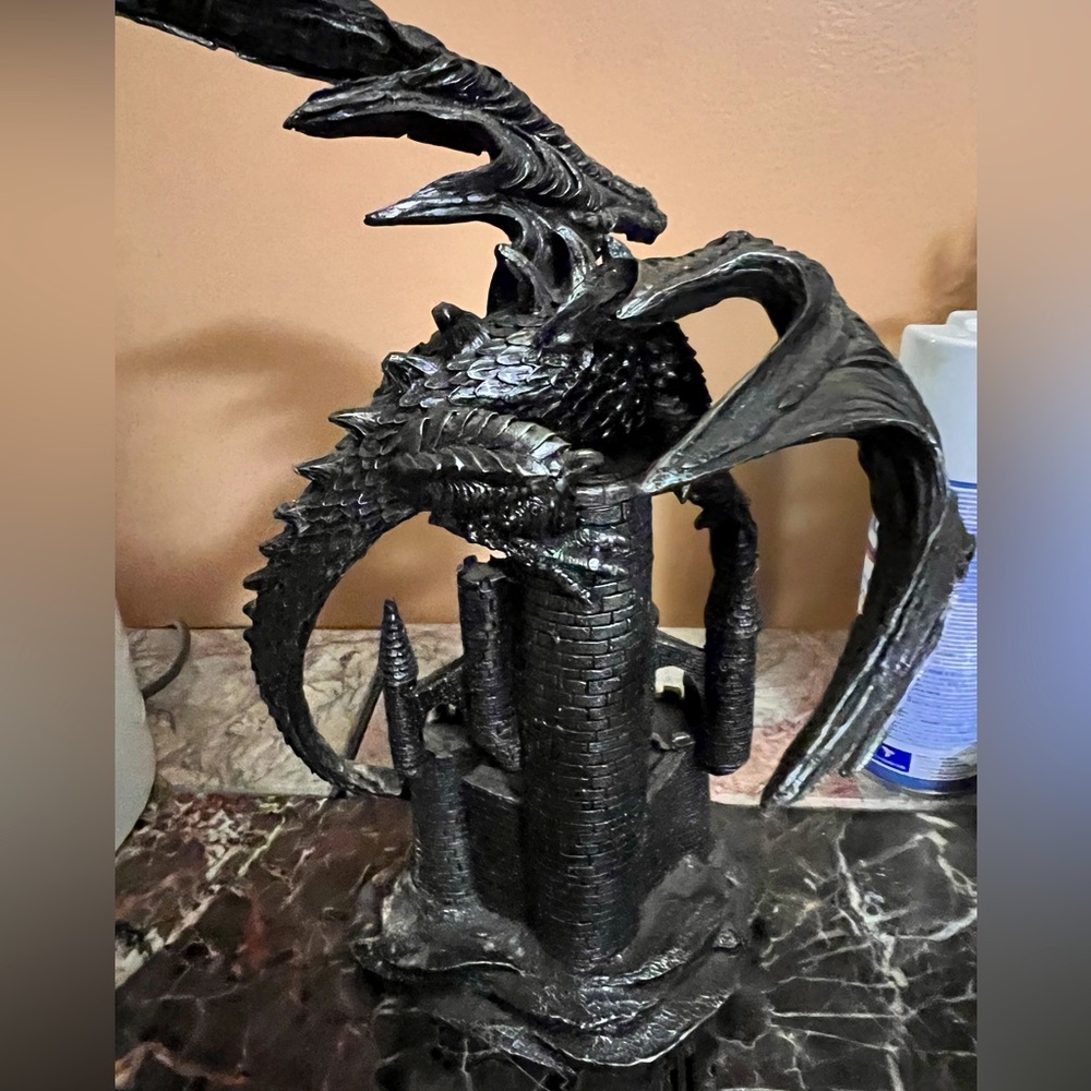 Dragon on castle